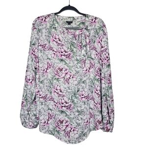 Torrid Georgette Bow Tie Blouse